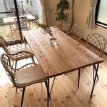 【nonnonpolca様専用】カフェスタイル　ダイニングテーブル　無垢材　古材※オーダー可能
