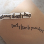 けしごむはんこ　リボンThank you