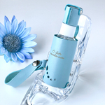 ☆爽やかcolor☆【本革】 （パステルブルー） 30ml or 50ml携帯用スプレーボトル　/　除菌・消毒液スプレーボトルホルダー /　消毒液ホルダー /スプレーホルダー/スプレーボトルケース