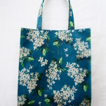 『ｓ様ご依頼品』マチ付きバッグ(Ｌ）*Archive Lilac *ディープブルー*37×30×12㎝