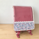 新柄入荷♪再販＊女の子向け♡切替柄と縁取りが選べる＊透明ランドセルカバー