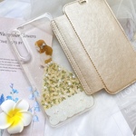 【手帳型】女の子 押し花 スマホケース ＊Galaxy  iPhone13/pro クリア手帳型ケース＊ iPhoneケース ＊ iPhone12/12Pro iPhone12mini選べる5色