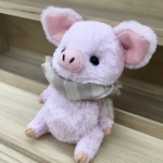 ハンドメイド春はもう来たんだなぁ🌸テディベア風コブタ子豚ぬいぐるみ