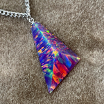 🌈京都オパール超クリアーパープルアシンメトリーカットネックレス🌈