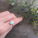 【一点もの】ドミニカ産「ラリマー」リング