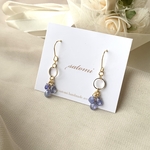 タンザナイトのミニしゃらピアス イヤリング