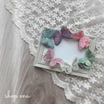 刺繍ちょうちょヘアクリップ