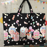 キャンディポット☆手さげカバン☆レッスンバック☆ドット