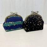 リボンひねりのがまぐち＊星