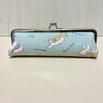 ほんわかにゃんこのがま口ペンケース＊
