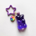 BIGベアグミのキーホルダー(purple)