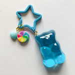 BIGベアグミのキーホルダー(aqua)