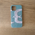 *受注製作*ミナペルホネン*go！*ライトグリーン*mina perhonen*iPhoneケース*iPhoneカバー*スマホケース*スマホカバー