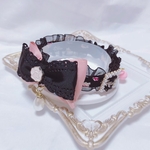 🧚‍♀️新作首輪🌹パトリシア🌹ローズヒダ付♡ピンクベージュリボン♡