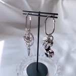 ジャラジャラ系 シルバーフープピアス