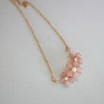 ほんのりピンク桜ネックレス