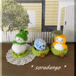 受注　雨の日のお出かけ🐸雪だるまちゃん