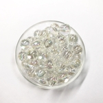  【約12mm 60個】ふんわりオーロラアクリルビーズ 透明度が高いです！！ AB加工  