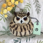 まるごとベンガルワシミミズクのがま口 A