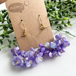 可愛い！紫陽花の大ぶりフープピアス・イヤリング♡