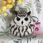 まるごとホワイトベンガルワシミミズクのがま口 A
