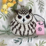 まるごとホワイトベンガルワシミミズクのがま口 B