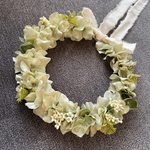 ベビー・キッズ　花かんむり　花冠《くすみグリーン》　はなかんむり