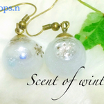 Scent of winter 冬のニオイ スノードームピアスorイヤリング
