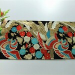 【⑯0520】63.5cm/帯リメイク品/鳳凰柄/テーブルランナー等多方面