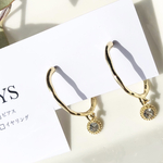 シンプルに輝く一粒のガラスストーン☆KYS☆大人お洒落女子　可愛いピアス　ゆらゆら揺れる　上品