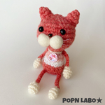 梅や桜にお似合いな春にぴったりのピンクねこぴ【キーホルダー可】