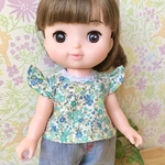 メルちゃんの小花柄フリルブラウス メルちゃん メルちゃん服 ソランちゃん ソランちゃん服