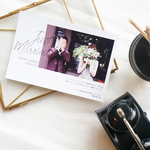 結婚報告はがき［タイプB］| 結婚式・ウェディングペーパーアイテム・海外風
