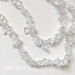 天然White Crystal beads20p