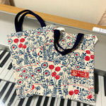 再販❣️ちょっとそこまで☆小さなエコバッグ♪ワイルドフラワープリント