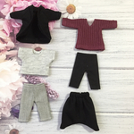 usu様専用☆ねんどろいどどーる 服☆ロングカーディガンセット、Vネックセーターセット、単品サルエルパンツ