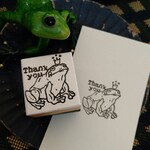 カエル王子様のThank youはんこ