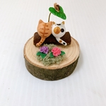 紫陽花とねこ