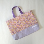 【ricchanmama様専用】ピンク紫花柄 レッスンバッグ