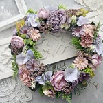 バラの花迎えリース