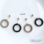 new▷metalball×monotonering ピアス/ノンホールイヤリング＊受注製作＊
