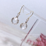 アクリルストーン💠シンプル accessory💠大人可愛いアンティーク調ピアス/イヤリング