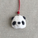 ふわふわパンダさんキーカバー、バッグチャーム🐼