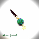 再販♡まあるい地球と流れ星のスマホピアス