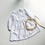 コットンホワイトレース　ワンピース