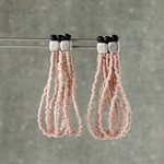 ダスティピンク*【Long Beads】ピアス/イヤリング