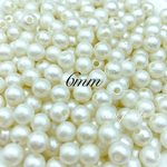 6mm*100piece/コットンパール風＿no.572
