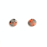 cleo small stud ＜gray＞ スモールスタッドピアス/イヤリング(アレルギー対応)
