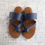 【2021Summer!]】re-born sandals ver.navy /フラットサンダル＊ネイビー