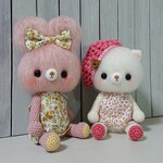 あみぐるみ＊ねこさんとうさぎさん
